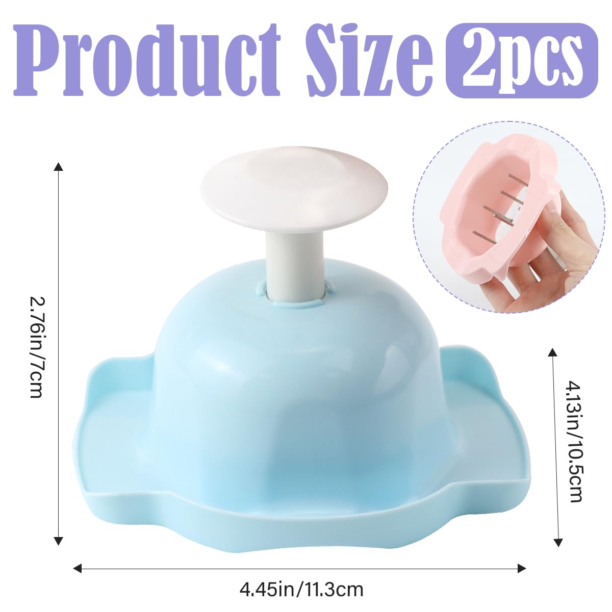 DOERDO 2Pcs Food Safety Holder for Mandolin Slicer Food Slicer Cutter Finger Guard Vegetable Cutting Finger Protector