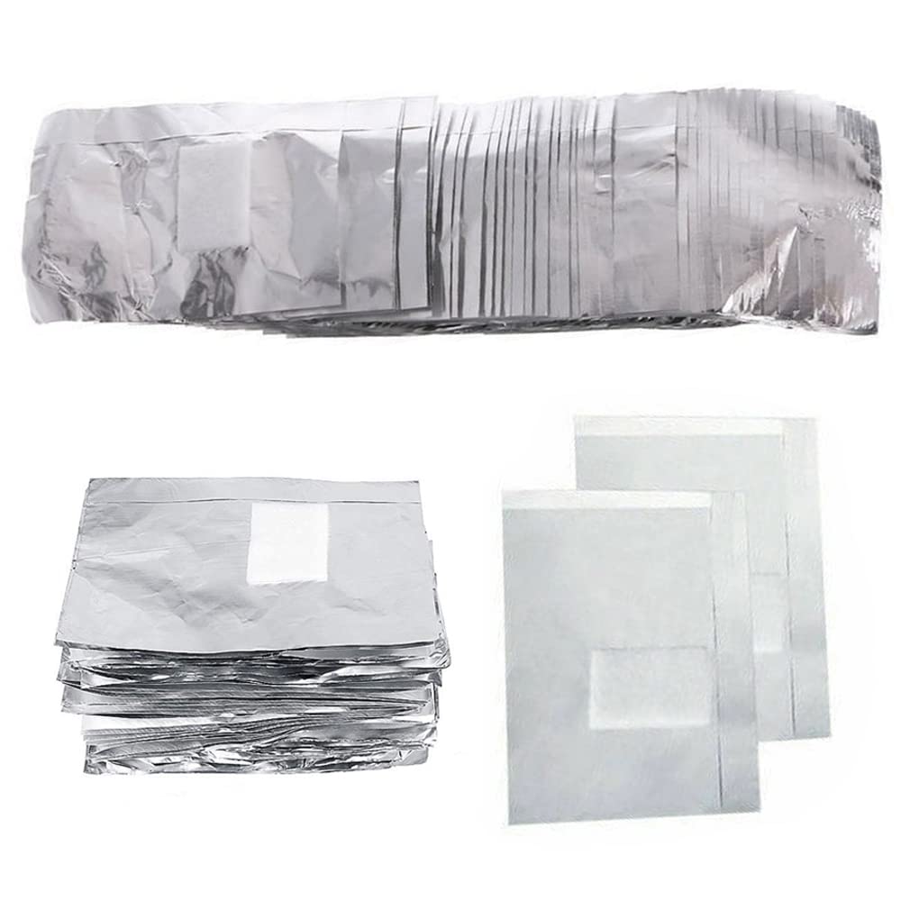400Pcs Nail Polish Remover Gel Nail Foil Wraps Aluminium Soak Off Foils Cotton Pads Gel Nail Polish Wraps Removal Tool Finger Nail Polish Remover with Lint-Free Lager Cotton Pad