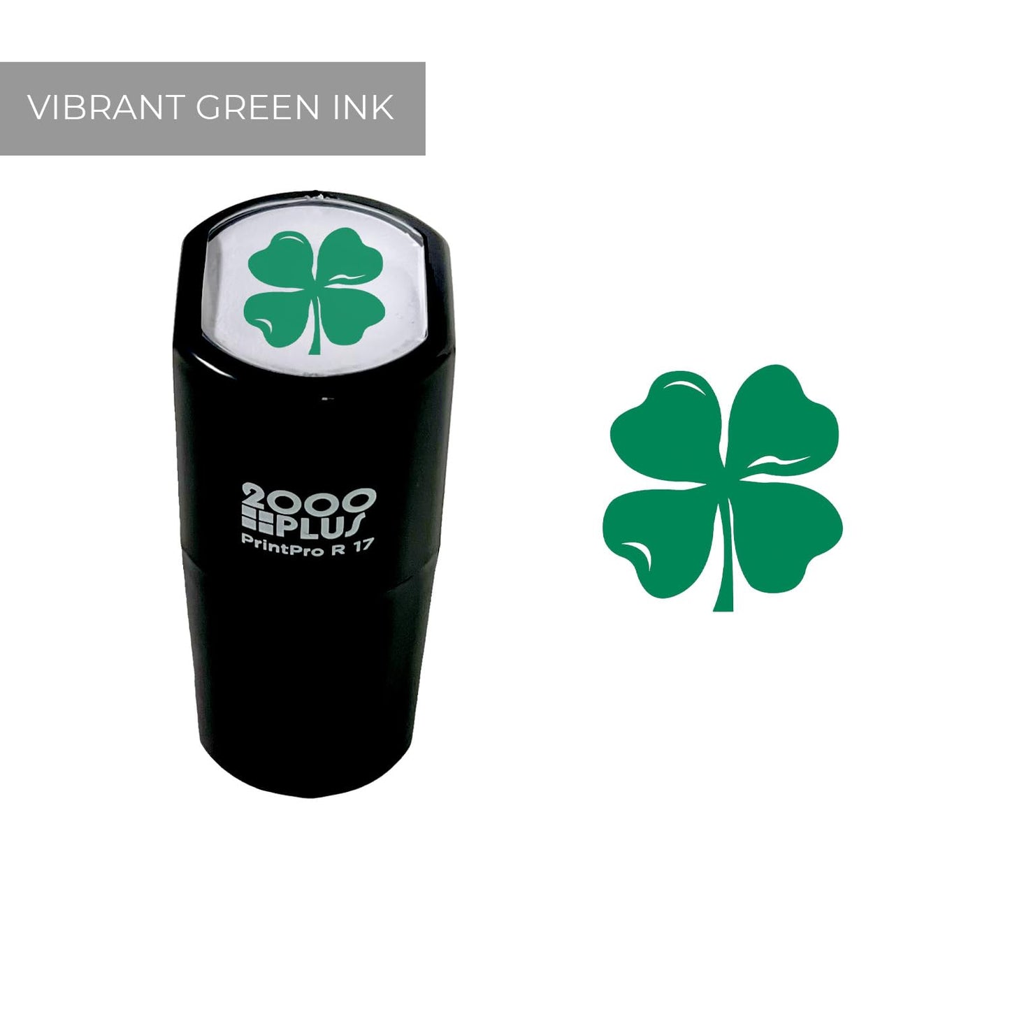 Four Leaf Clover Stamp / 2000 Plus Self Inking St. Patrick's Day Stamper / 9/16" Small Imprint Teacher Reward Rubber Stamp/Lucky Planner Worksheet Spring Holiday Stamp