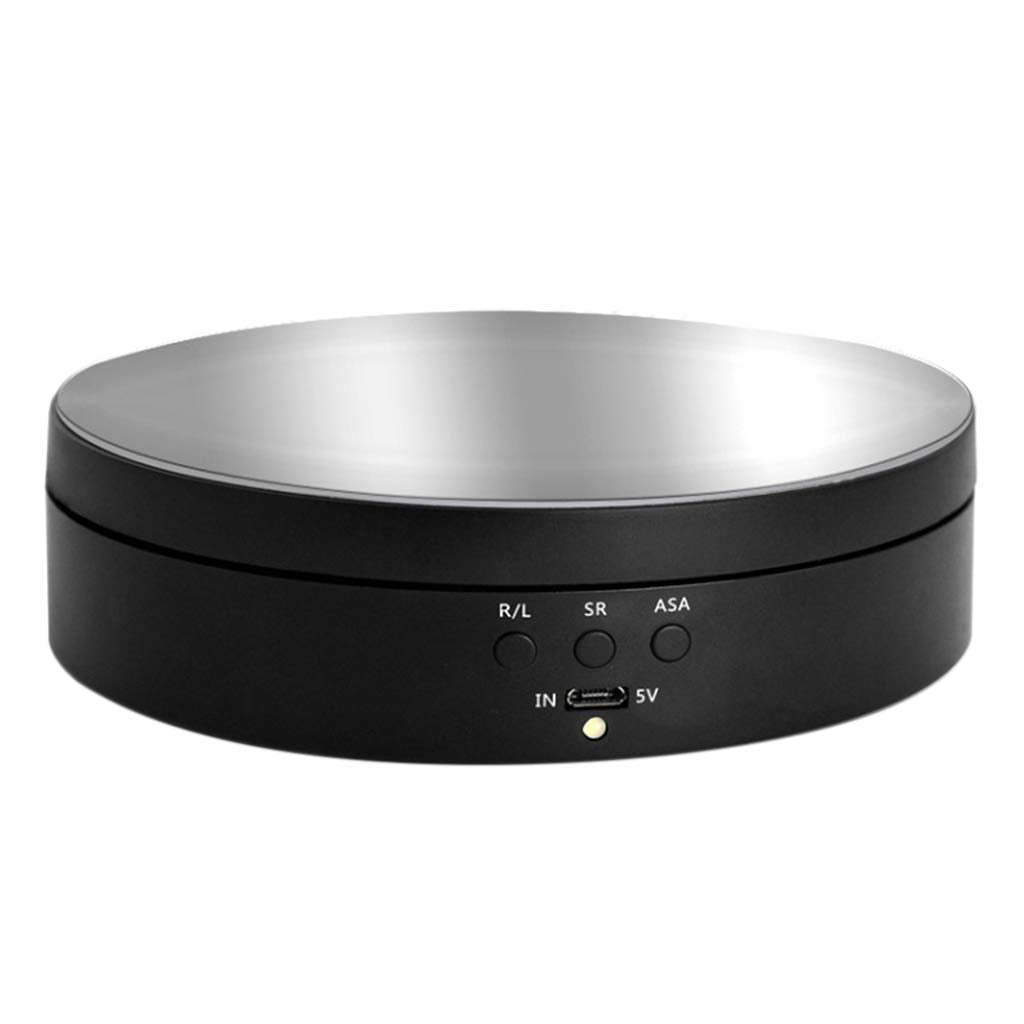 Pjeghbvop 360 Degree Motorized Rotating Display Stand Automatic Platform Adjustable Electric Display Turntable Cake Turntable
