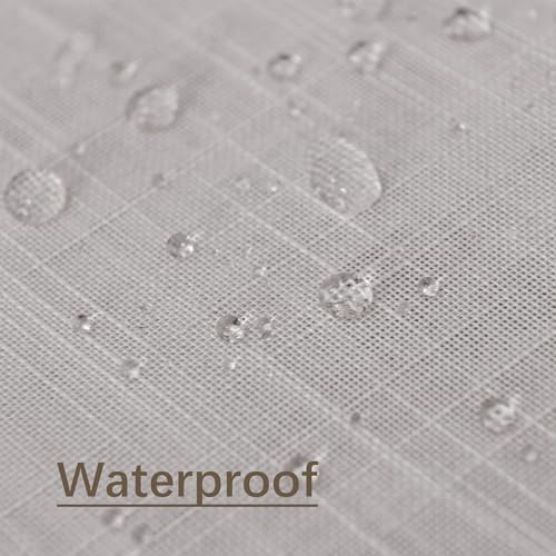 Linen Textured Rectangle Tablecloth, Slubby Lightweight Table Cloth 52 x 108 Inch, Water Resistant Stain Resistant Farmhouse Burlap Table Cover for Kitchen Dining Room - color: Light Grey, size: 108" x 52" (Rectangular) (1 Pack)