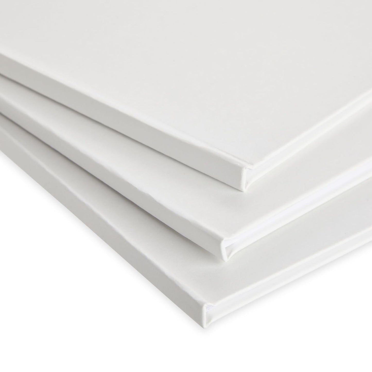 Paper Junkie Blank Books for Kids to Write Stories - 6-Pack 8.5 x 11 in White Hardcover - Unlined Sketchbooks & Writing Notebooks - Drawing Notebook & Blank Story Book