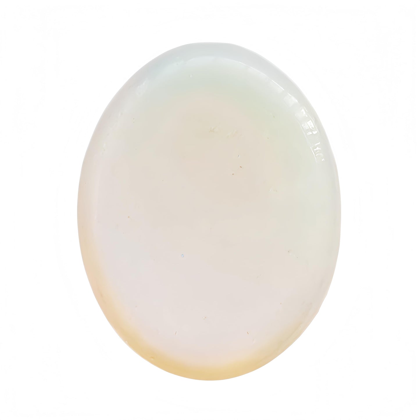 Bacatgem 1 Pcs Synthetic Opalite Crystal Thumb Worry Stone,Stress Relax Healing Reiki Crystal Pocket Palm Stones