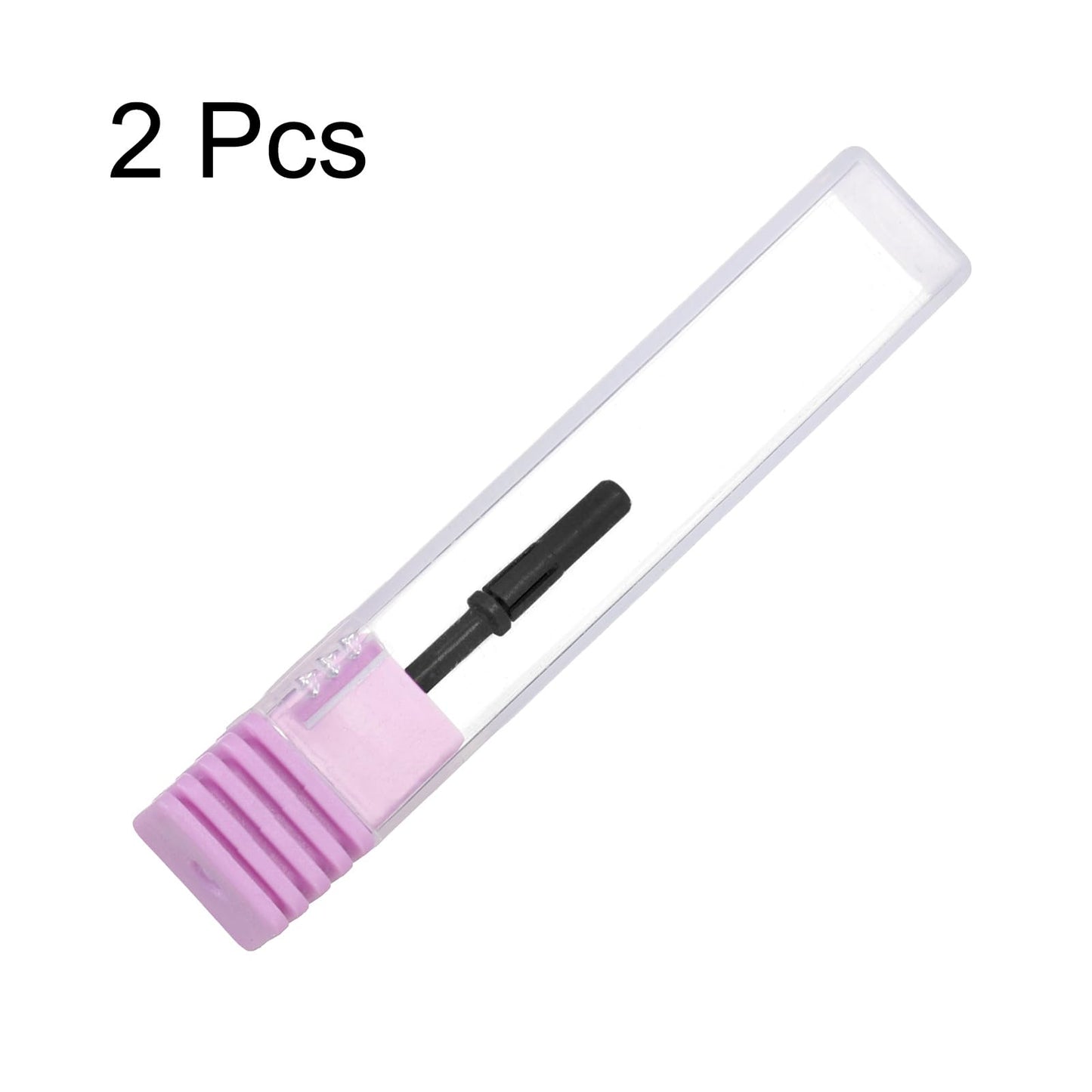 HARFINGTON 2pcs Small Mandrel Bit for Sanding Band Nail Drilling, 3mm (1/8") Mini Stainless Steel Nail Sander Drill Bit for Electric Drill File Machine, Manicure Nail Tool, Black