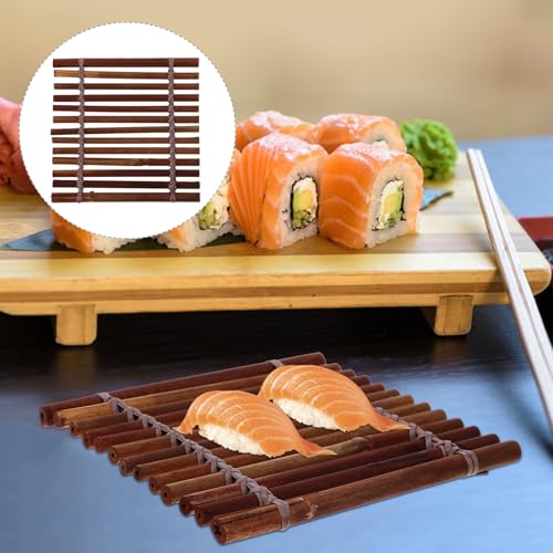 SECFOU Japanese Sushi Plate Decor 13x13cm, Unique Sashimi Serving Tray for Japanese Cuisine Presentation and Food Photography