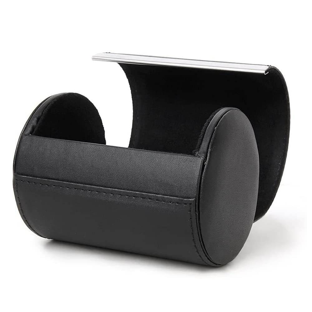 Fosinz Tie Box Travel Case Men's Necktie Gift Box Cylinder Shape Anti-Wrinkle Storage Business Gift Bow Tie Packaging