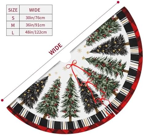Trees Christmas Tree Skirt 36 Inch Xmas Tree Mat Party Decor Supplies for Holiday Home Decorations