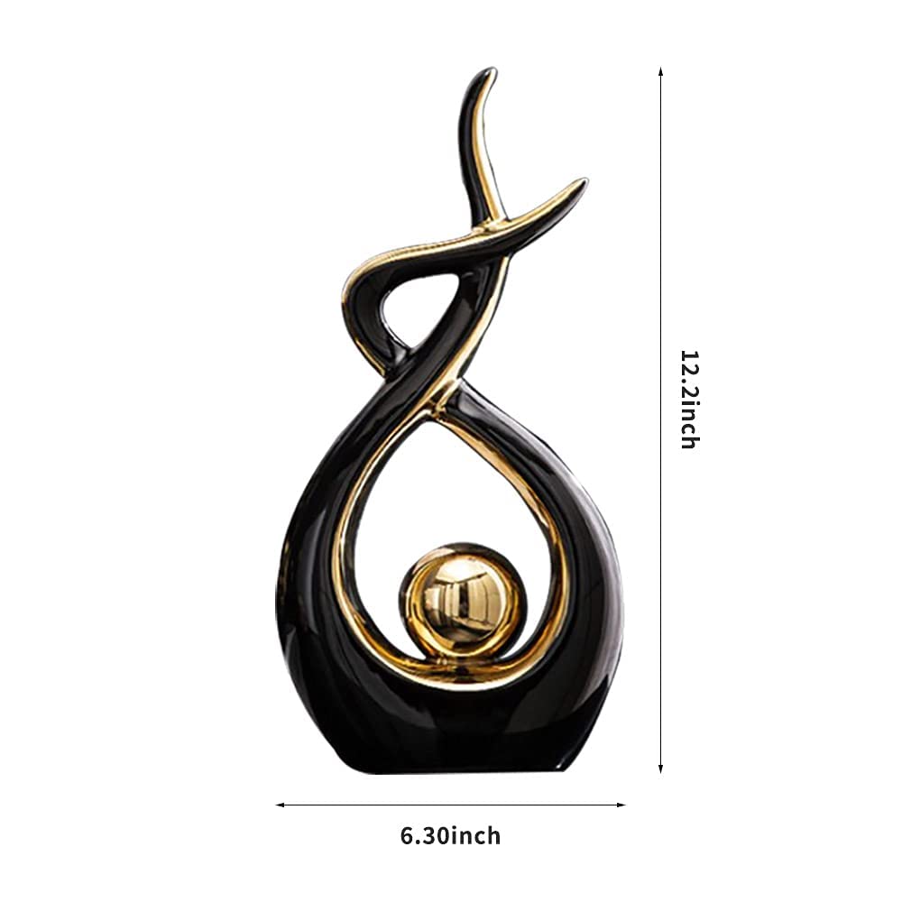 Norrclp Home Decor Modern Abstract Art Ceramic Statue Table Decorations for Dining Room Living Room Office Centerpiece