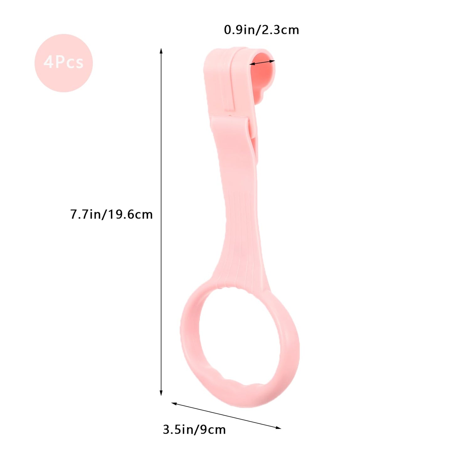 Awleynz 4Pcs Baby Playpen Pull up Rings, Pull up Rings for Play Pen, Playpen Accessories for Help Stand Up Walking Training Tool Newborn (Pink)