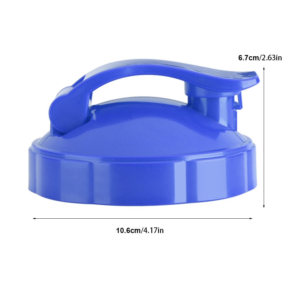 Generic Flip Top To Lid, Replacement Part Seal Flip Top Lid for 600W 900W Juicer Bottle or Blender, Replacement Cup To Lid with Seal (Blue), Genericdv7ezno1uf-03