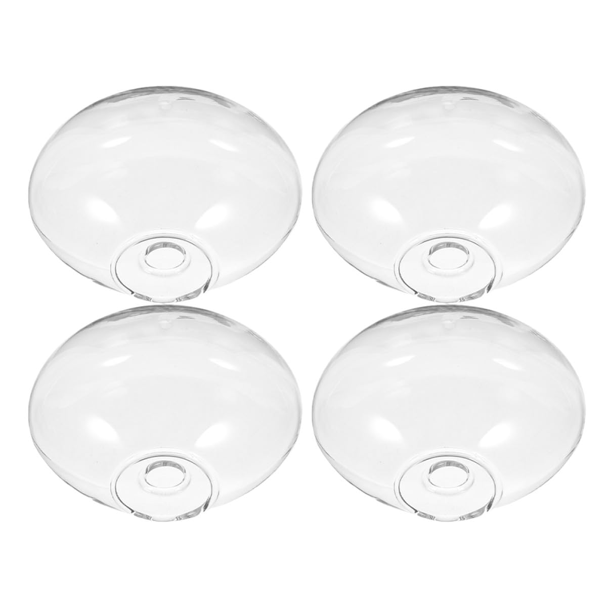 Artibetter 4pcs Wall Hanging Glass Planter Vases for Hydroponic Plants, Glass Terrariums for Indoor Wall-Mounted Plant Decor