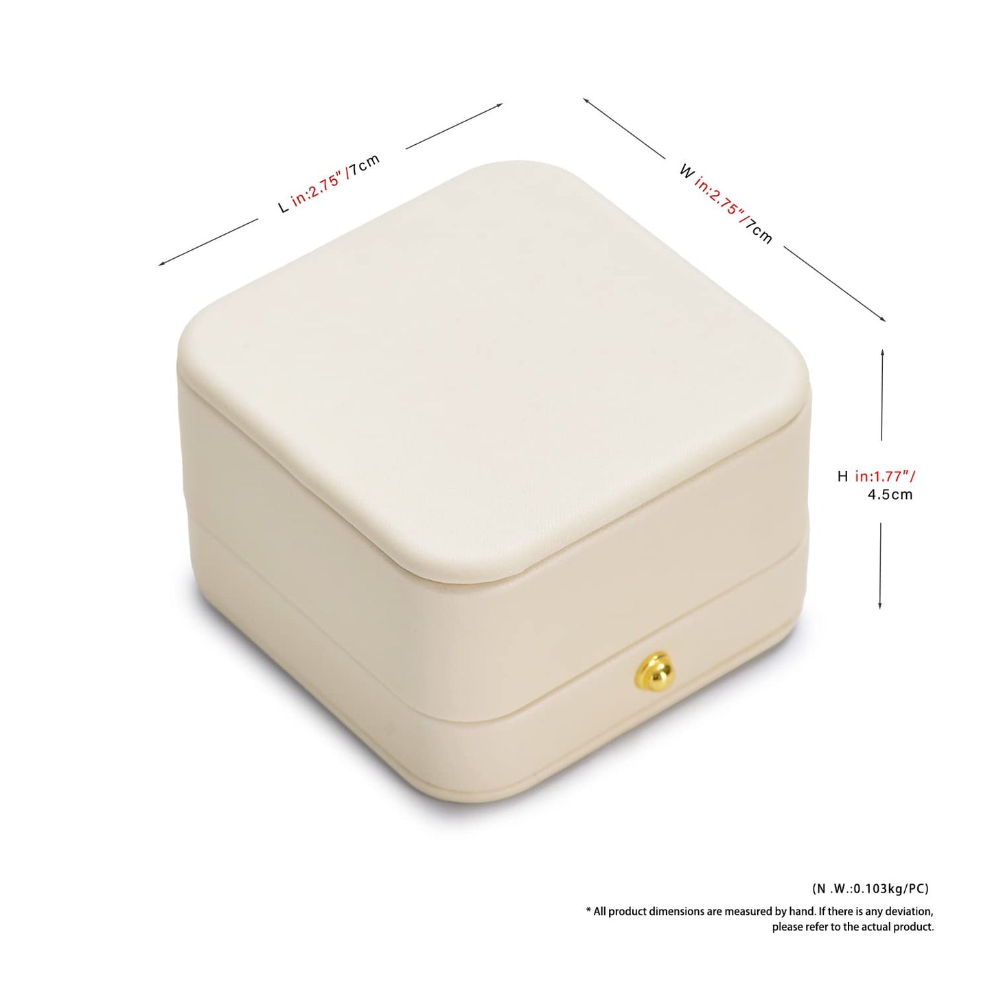 Oirlv Premium Leather Necklace Gift Box White Necklace Boxes for Jewelry Gift Velvet Interior Pendant Box