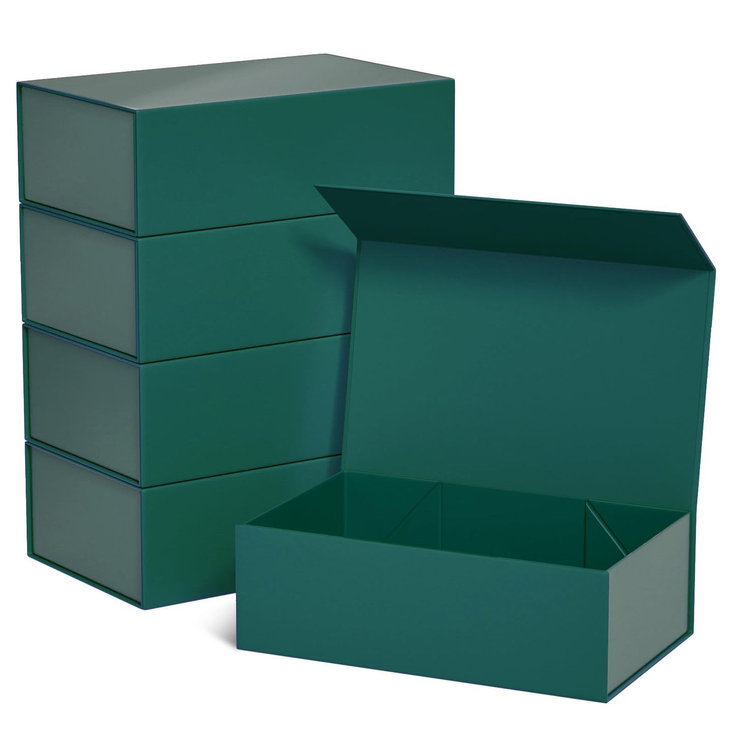 Green Gift Boxe 12" x 6" x 4" with Magnetic Closure Lid Gift Boxes for Presents,Bridesmaid Gifts Box,Cute Box,Birthday Gift box,Luxury for Gift Packaging, Magnetic Gift Box for Wrapping Gifts