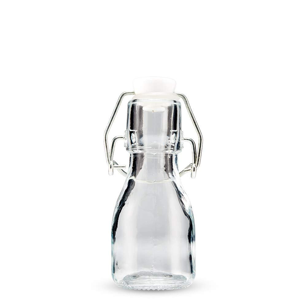 WEDDINGSTAR Mini Swing Top Glass Bottle - 2 1/2oz (70ml) (6)