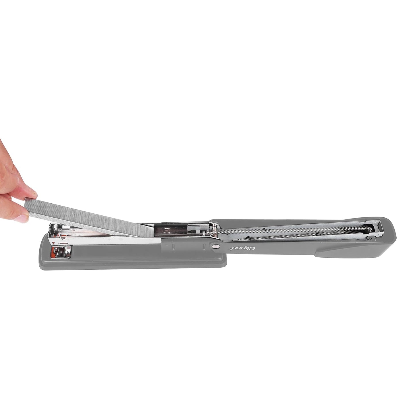 Clipco Stapler with 2000 Staples Full Desk Size Multi Color Red Gray Blue (Pack of 6)