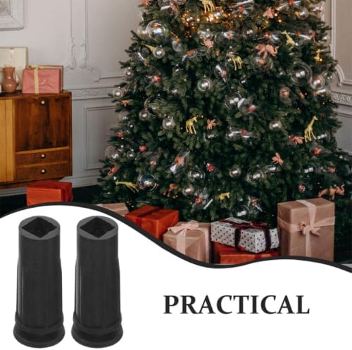Christmas Tree Stand Plastic 10pcs Black for Artificial Mini Trees