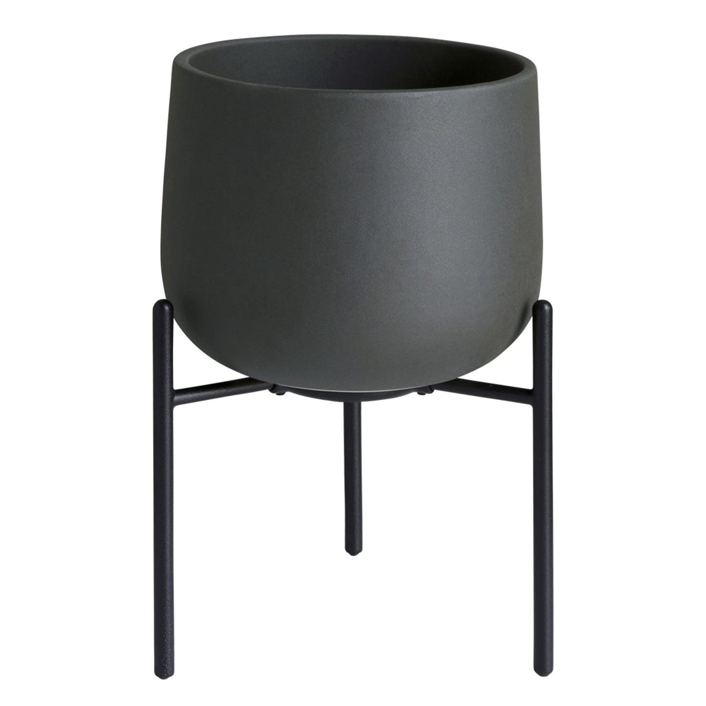 KINTO 29233 Plant Pot 8.3 inches (211_135 mm) Dark Gray Stand Type Pot
