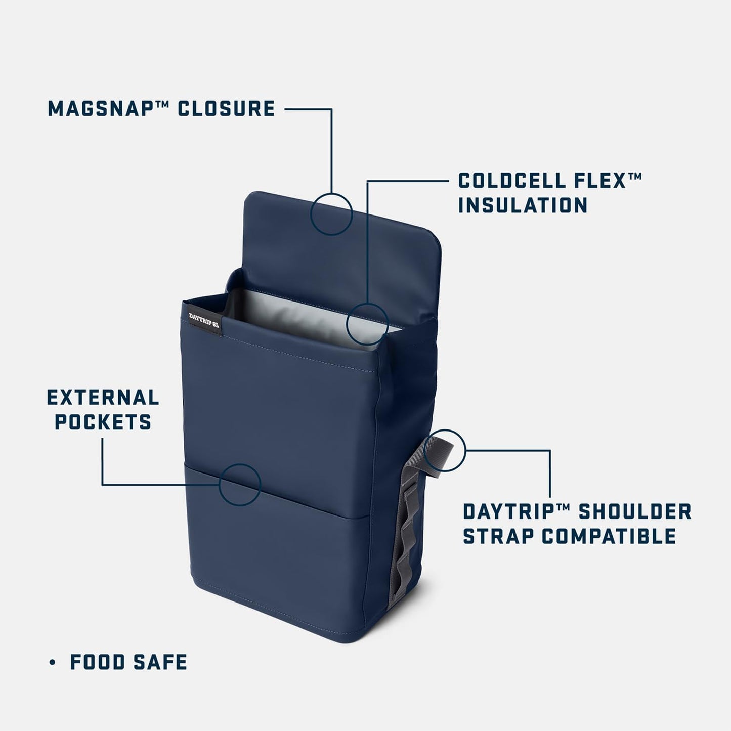 YETI Daytrip 6L Insulated Soft Cooler Lunch Bag, Cape Taupe