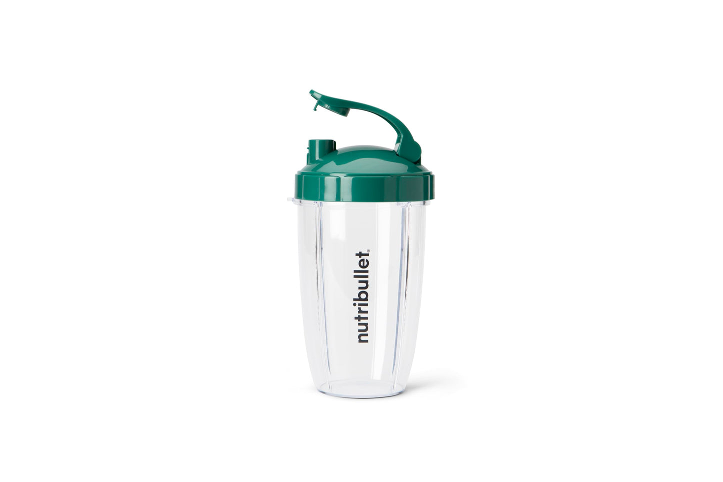 nutribullet 24 oz To-Go Cups and colored flip-top lids (Black/Green)