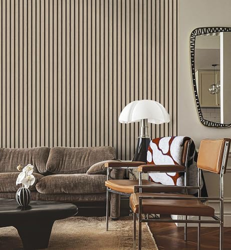 myforHD Wallpaper Peel and Stick Wood Grating Stripe Self-Adhesive Wallpaper Faux Wood Contact Paper Wood Slats Self Adhesive Wall Paper PVC Vinyl Film Removable Waterproof 17.3" x 118" - color: Wood G, size: 17.3" x 118.1"