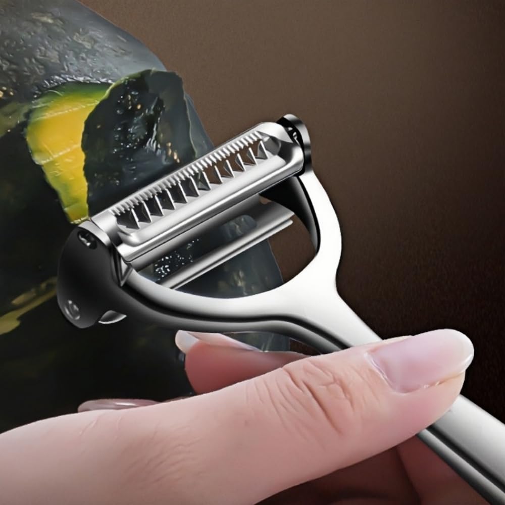 Huakai Multifunction Vegetable Peeler Julienne Peeler for Kitchen (2-in-1 peeler)