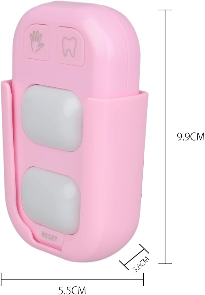 SOARING Kids' Teeth Brushing & Hand Washing Timer, Color Indicator for Training - Stick on Bathroom (Pink)