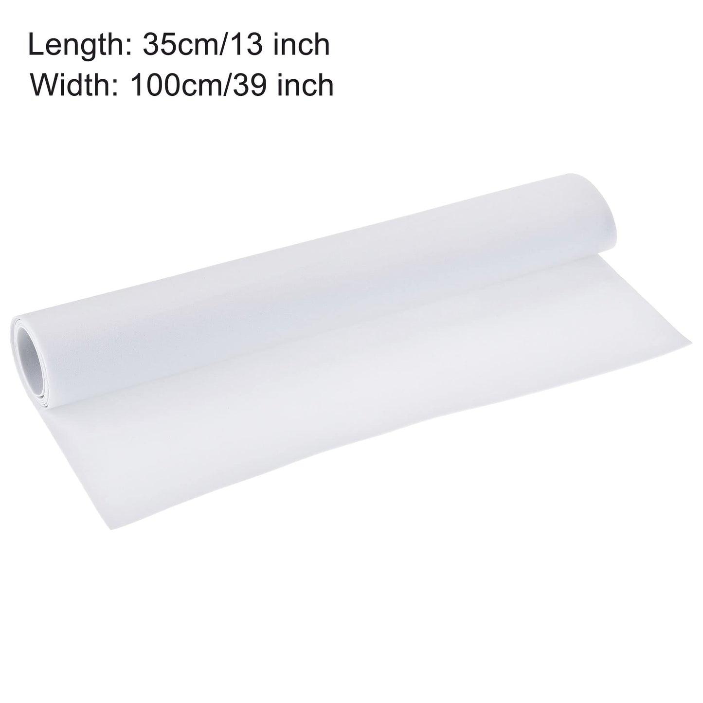 uxcell White EVA Foam Sheets Roll 13 x 39 Inch 1mm Thick for Crafts DIY Projects, 2 Pcs