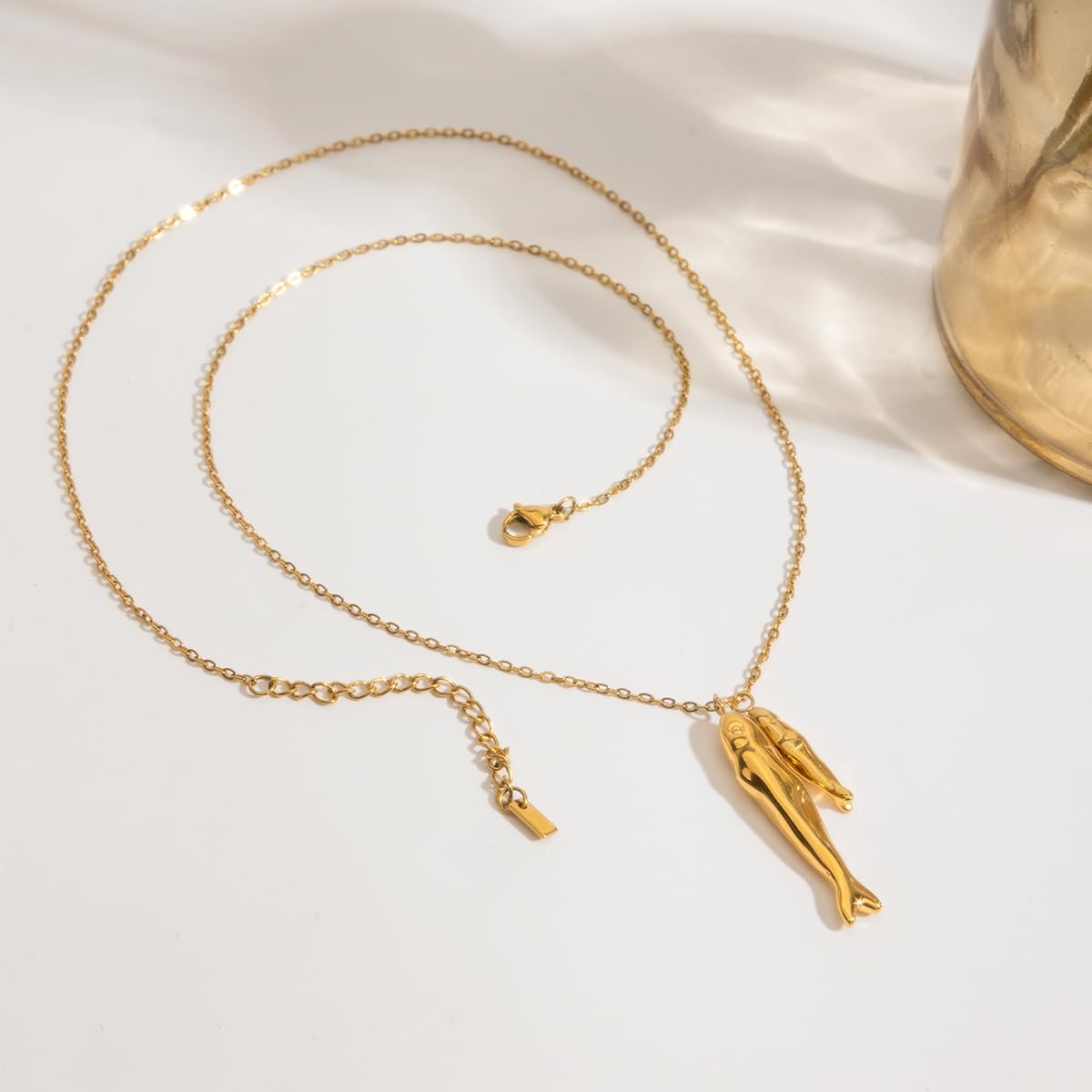 MURNA KARE Beach Necklaces for Women - Fish Pendant Necklace, Waterproof Ocean Summer Beach Jewelry
