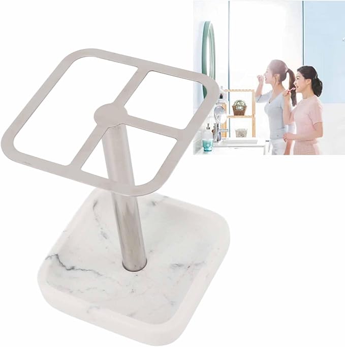 Stainless Steel Toothbrush Holder,Toothbrush and Toothpaste Stand,Bathroom Toothbrush Storage Organizer Toothbrush Holders Shelf for Bathroom Vanity Countertops (Silver)