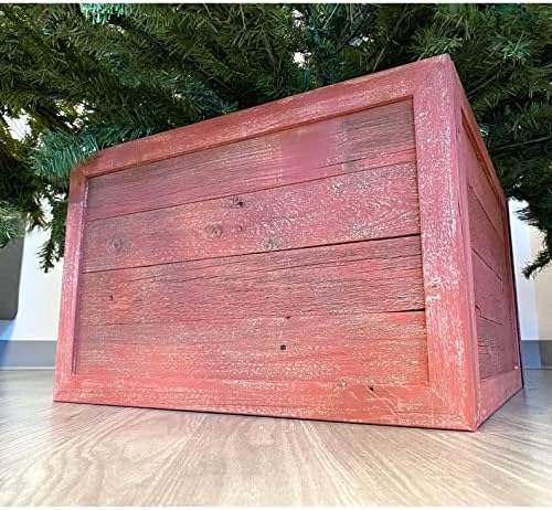 BARNWOODUSA Christmas Tree Collar or Box Made of Reclaimed Wood – Rustic Tr