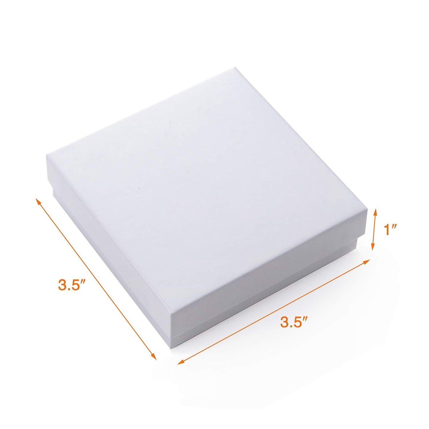 GEFTOL Jewelry Gift Boxes 20 Pack 3.5x3.5x1 Inch Cardboard Jewelry Boxes,Small Gift Boxes for Jewelry Earrings Necklaces Handmade Bangles Bracelets(White)