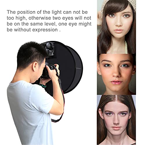 PULUZ Round Flash Softbox Diffuser 18inches / 45cm Portable Ring Flash Diffuser Soft Box for Speedlight Macro Portrait Shooting Photography Studio Light Modifier - size: 18"/45cm