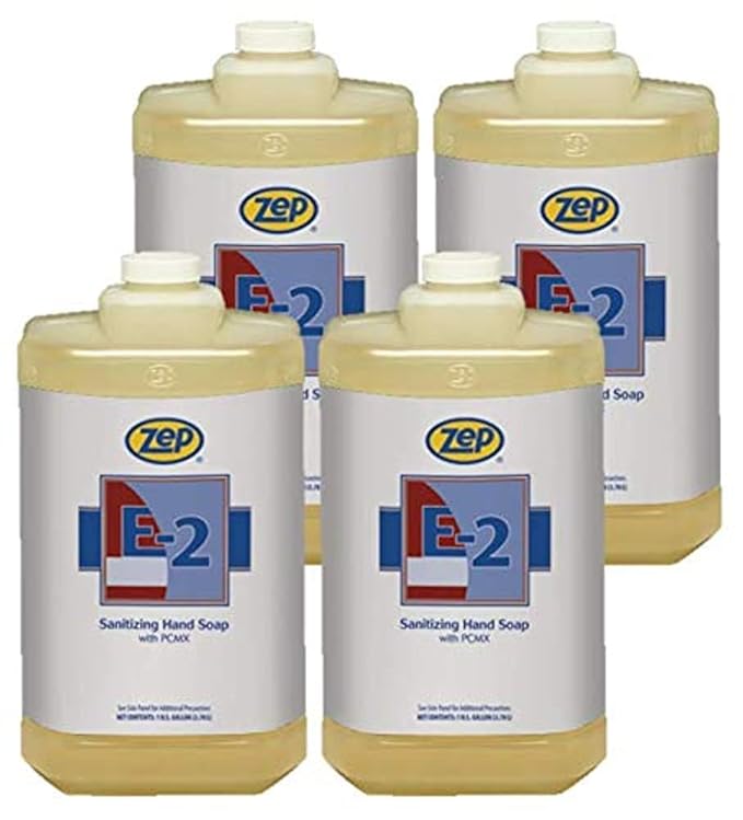 Zep E-2 Sanitizing and Cleaning Hand Soap - 1 Gallon (Case 4) 92024 - Non-Iodine Cleaner and Sanitizer