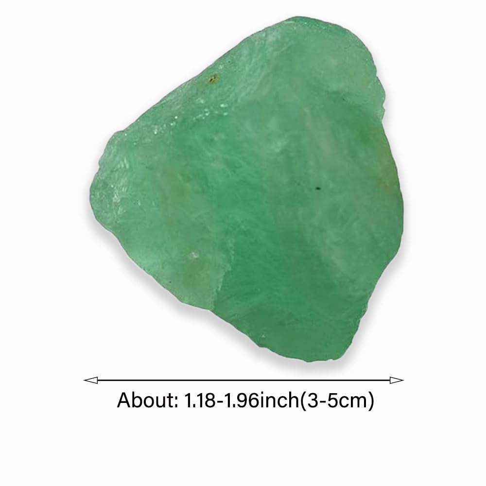 2PCS Natural Raw Stone Healing Crystals Bulk Healing Gemstones for Reiki Tumbling Fountain Rocks Meditation Garden Home Decor (Green Fluorite)