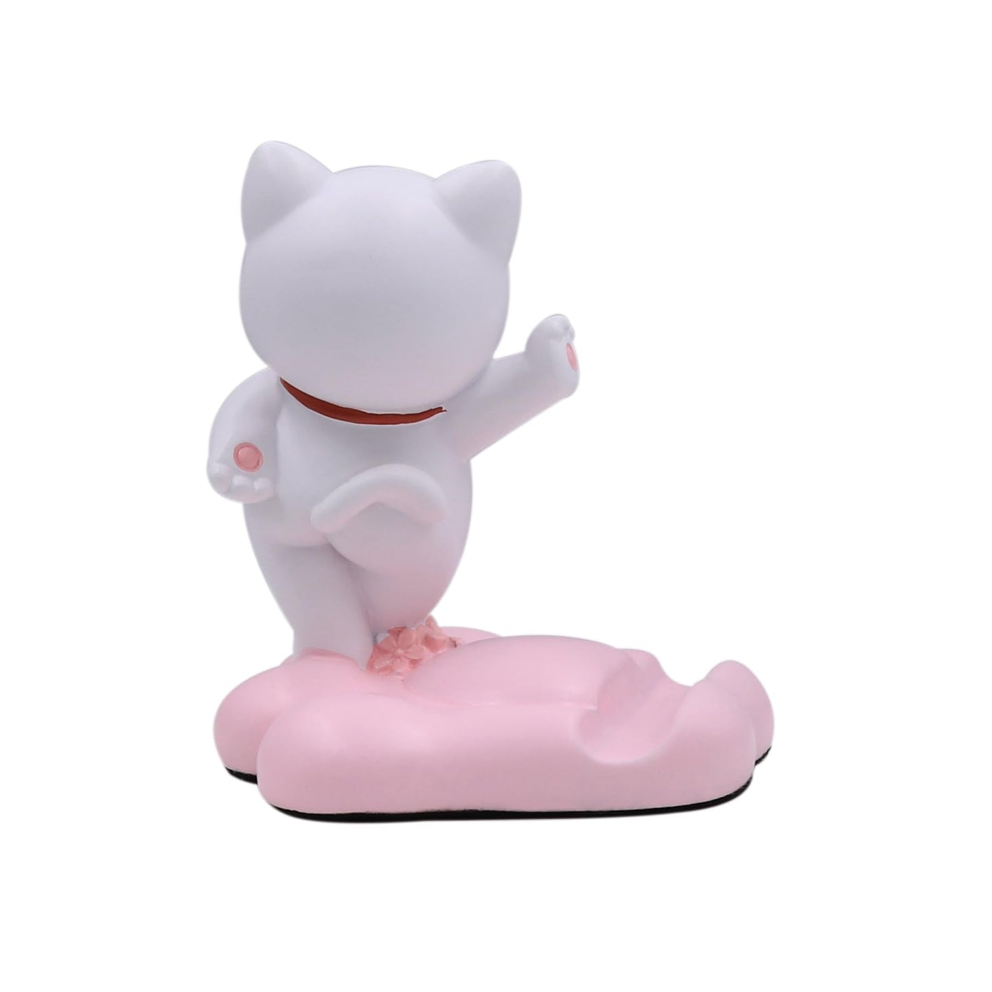 Amamcy Cute Cat Phone Holder Desk Ornament Kawaii Phone Stand Universal Desk Phone Stand for All Mobile Smartphones Tablets