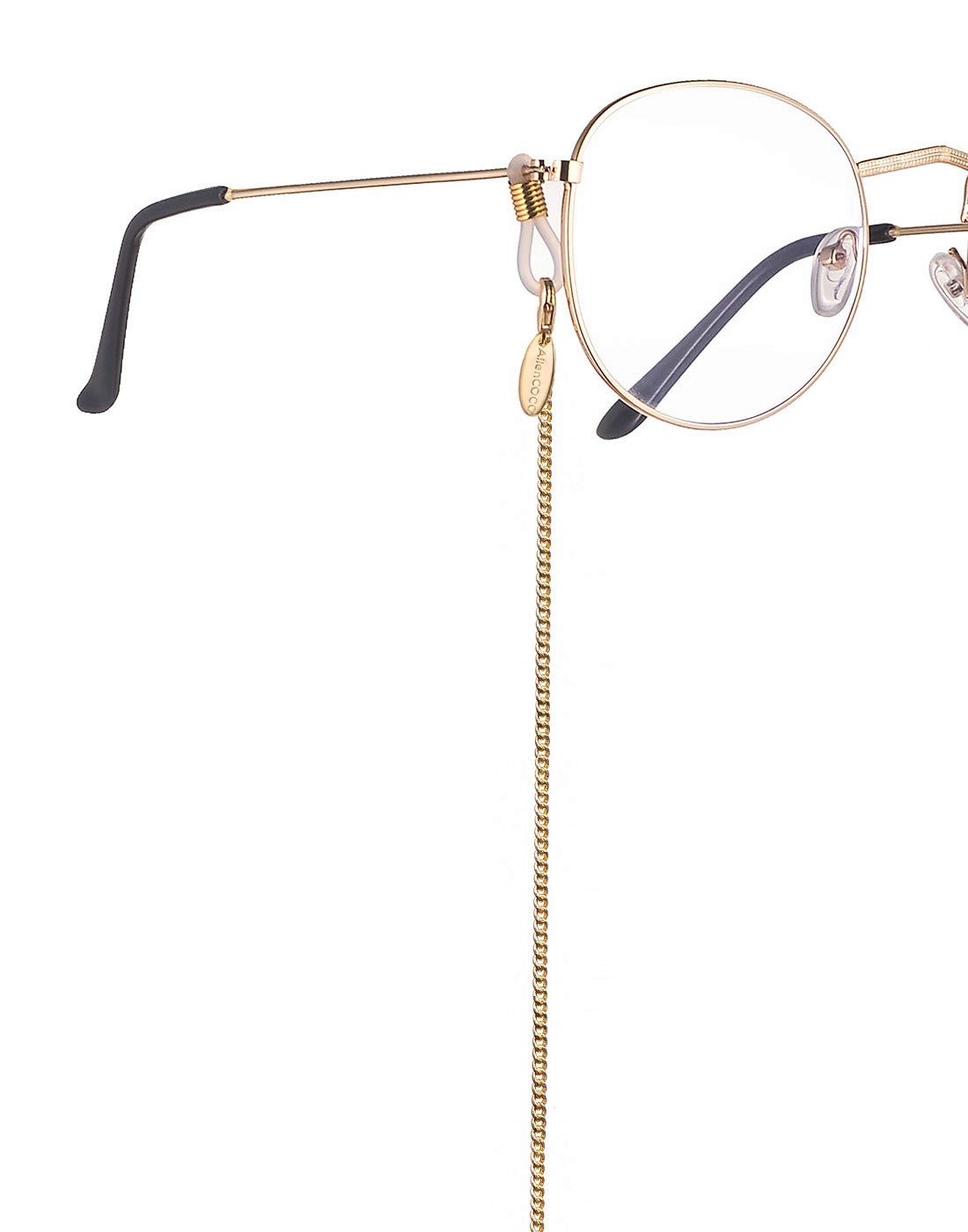 AllenCOCO Glasses Chain, Eyeglass Strap For Women Sunglasses - 14K Gold Eyeglasses Chain, Eye Glasses Holders Around Neck