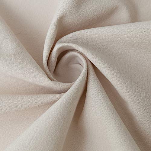 GLORY SEASON Retro Farmhouse Ruffle Tablecloth Cotton Flounces Trim Washable Table Cover Tablecloths for Rectangle Table Baby Shower Kitchen Party Wedding Decor 60''x84'' - size: 60" x 84" (Rectangular)