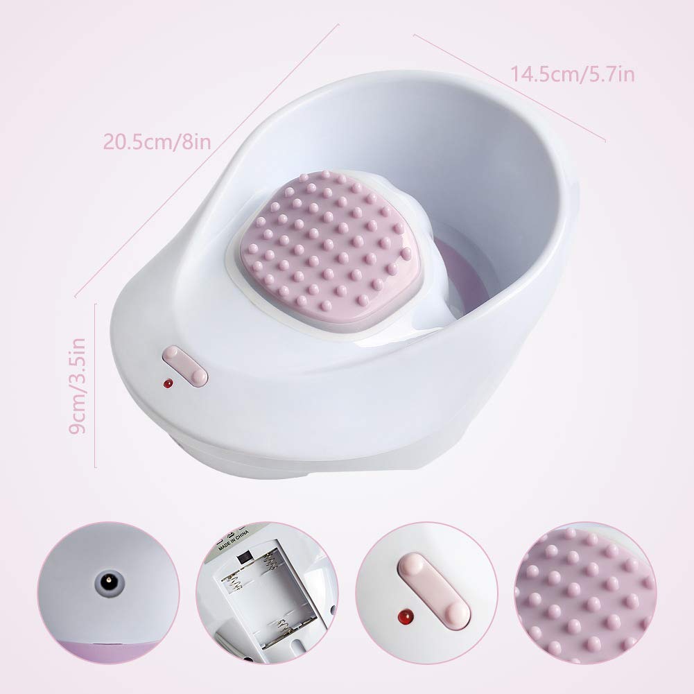 liddy art Electric Massage Nail Soaking Bowl, Manicure Hand Bowl Vibration Spa Massage Soak Soothing Relaxing Manicure Machine Soften Cuticles