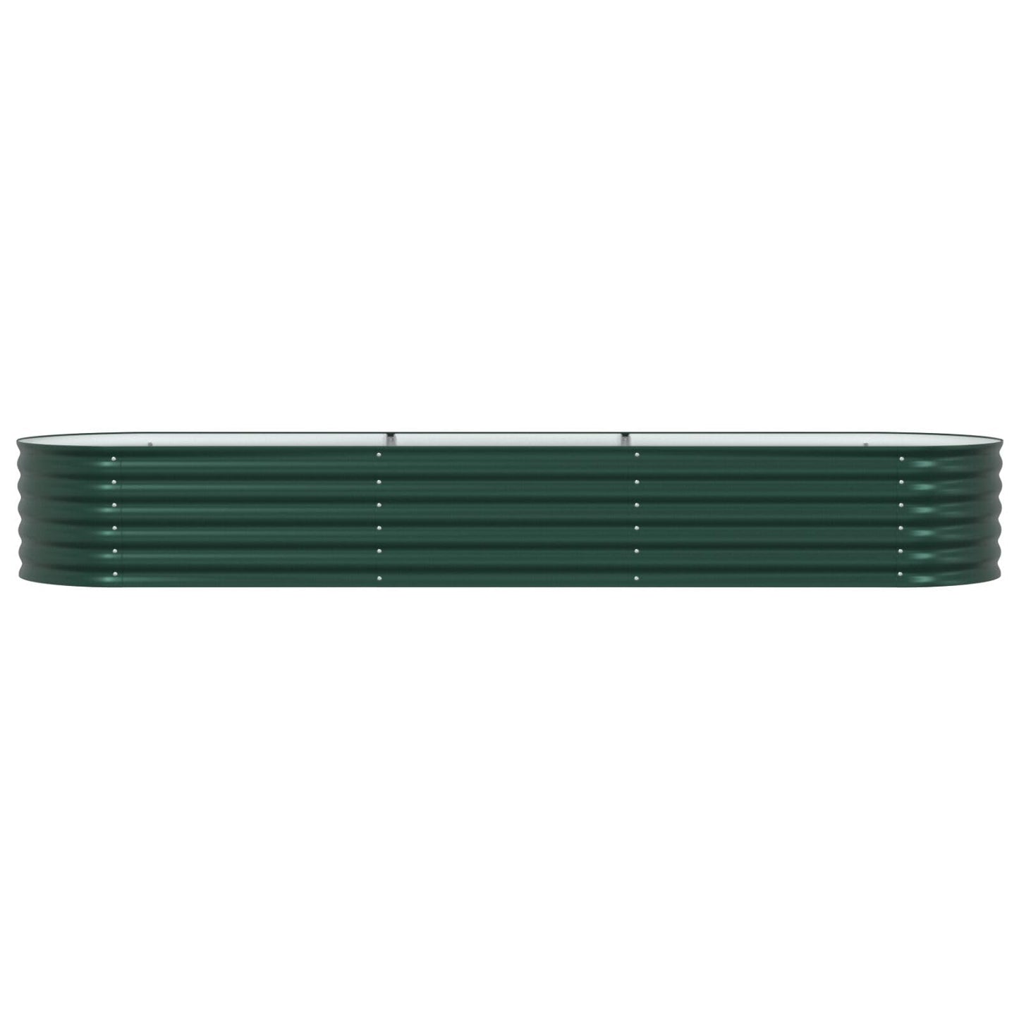 Fregramei Powder-Coated Garden Raised Bed, Metal Planter Box for Vegetables, Flowers, Herbs, Green Galvanized Steel 126 x 31.5 x 17.3 in,-609