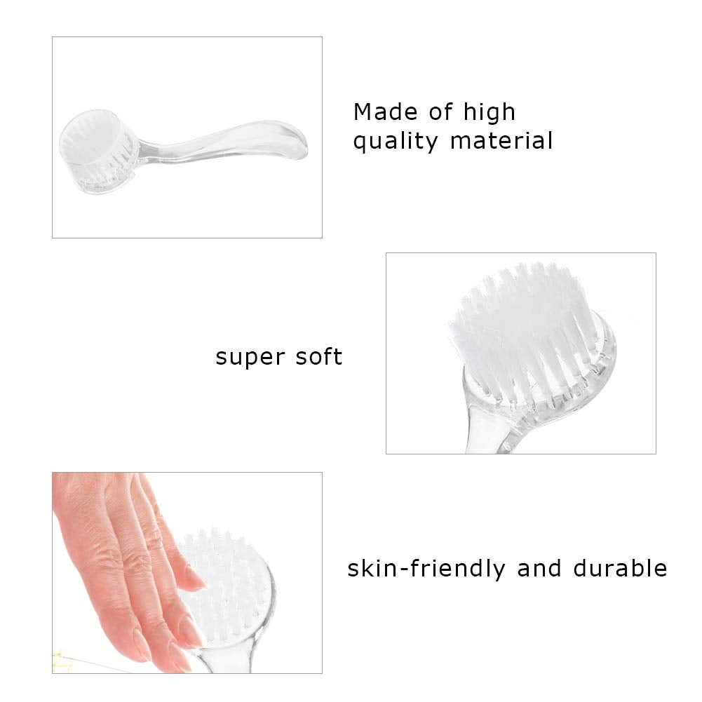 5Pcs Soft Nail Dust Cleaning Brush, Nail Nail Dust Brush Nail Brushes Manicure Diy Tool For For Salon And Home(White)