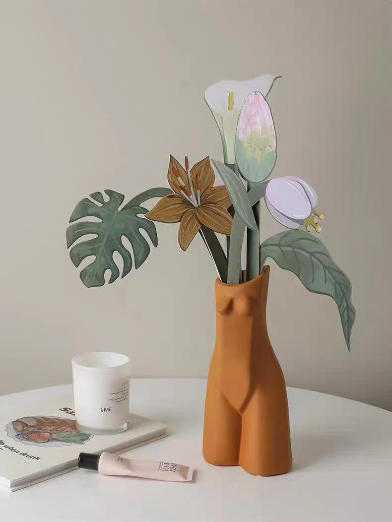 Paper Flower Card Diffuser, Hand-Painted Bouquet Fragrance Card Fragrance Paper Art Diffuser Home Decor for Table, Living Room, Bedroom