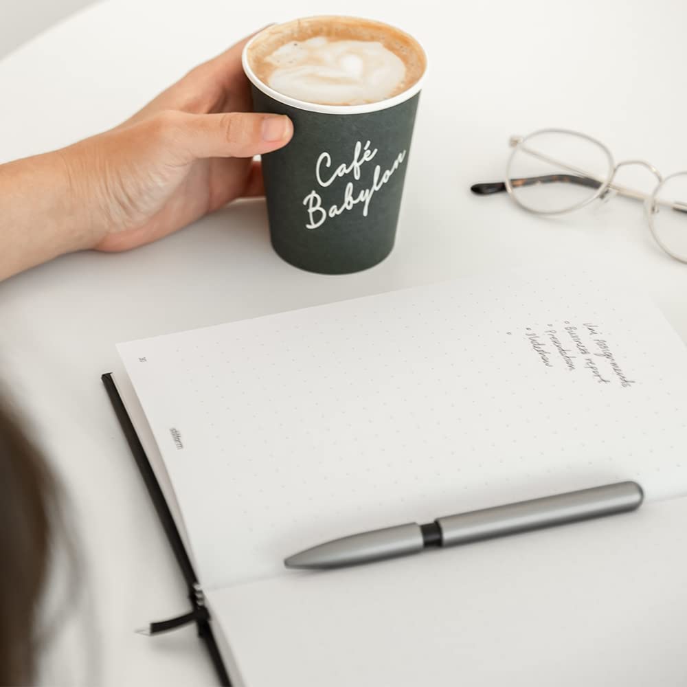 stilform - Ballpoint Pen - Precision Milled Aluminum with Magnetic Closure Mechanism and Superior Schmidt Refill - Award Winning Design (Comet Grey)