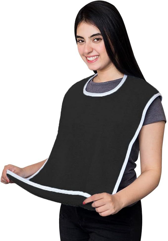 Avalon Towels Adult Bibs for Women 100% Cotton Bib for Adults for Eating - Terry Cloth Adult Bibs for Men Clothing Protectors