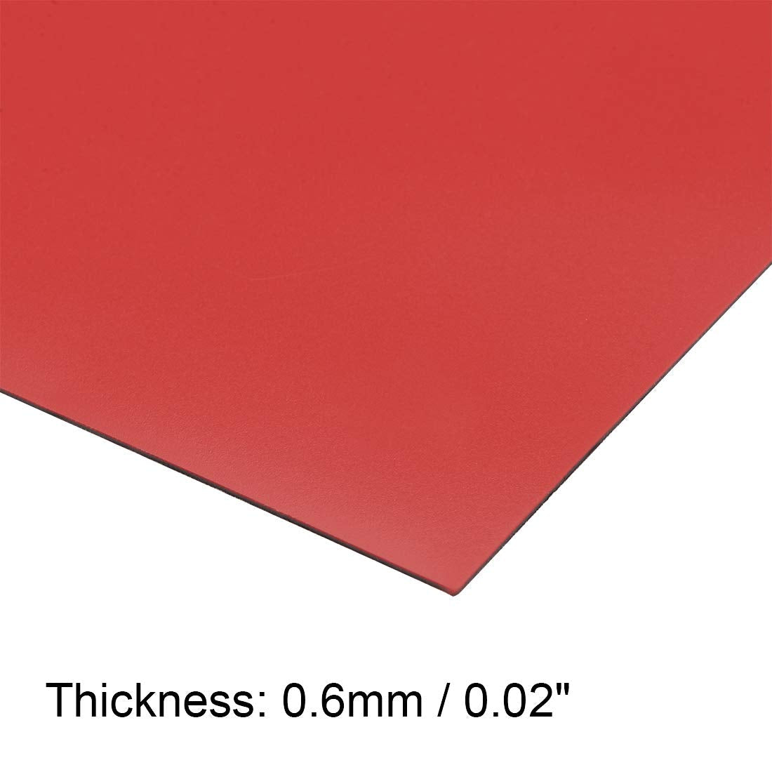 uxcell 5 Pcs Dry Erase Magnetic Strip 11.7" x 8" Magnetical Sheet Labels Stickers Writable Red for Whiteboards Refrigerator and Crafts