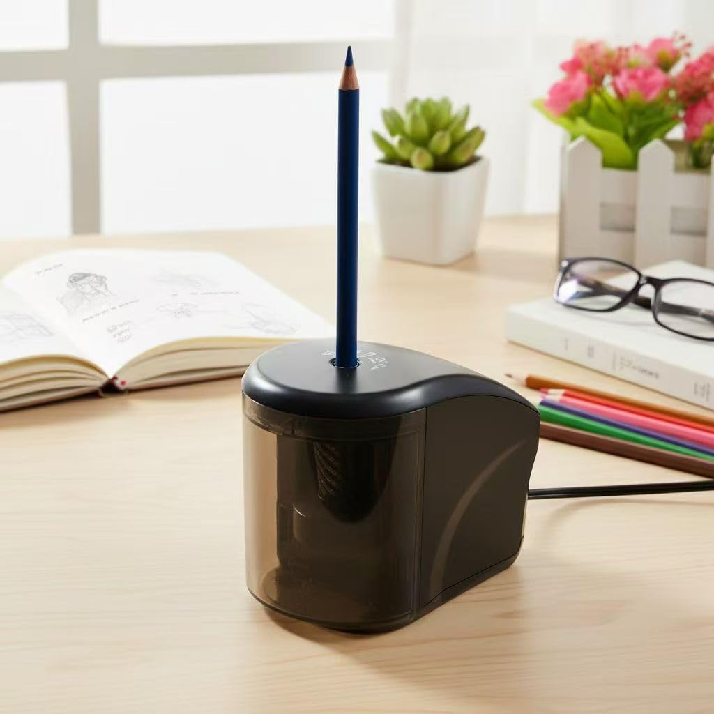 Electric Pencil Sharpener,Mini Automatic Pencil Sharpener.Suitable for No. 2/Colored Pencils (6-8 mm),Applicable to School/Classroom/Office/Home