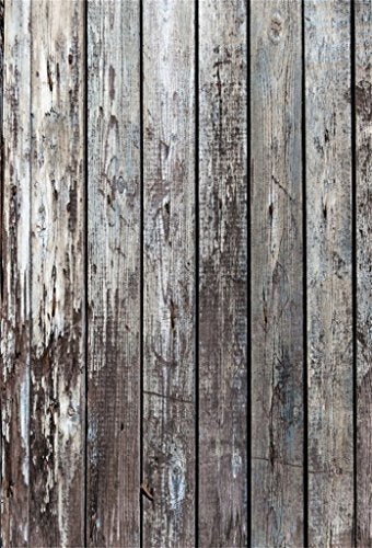 AOFOTO 5x7ft Grunge Wood Planks Photography Background Old Weathered Wooden Board Backdrop Hardwood Fence Retro Panels Kid Adult Portrait Photoshoot Studio Props Video Drape Wallpaper - size: 5x7ft