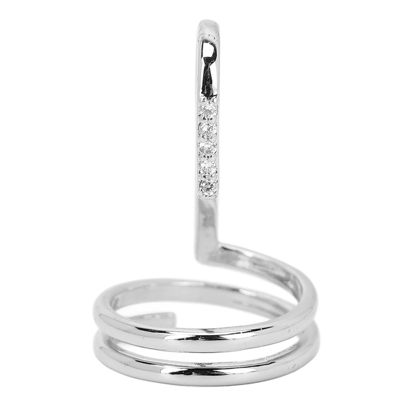 ZAICOLER Electroplated Copper Finger Nail Ring, Plating Jewelry Ring, Decorative for Parties, Weddings & Daily Wear, Ideal for Girlfriends (#2)