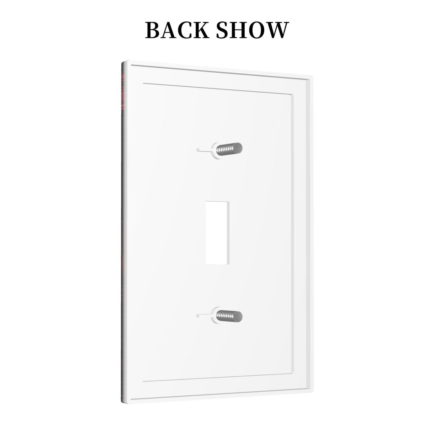 Annisrak Decorative Light Switch Cover Plate Gothic Red Rose Moon Dark Floral 1 Gang Single Toggle Wall Plate Electrical Outlet Covers Decorate Switch Plate Cover for living Room Home Decor