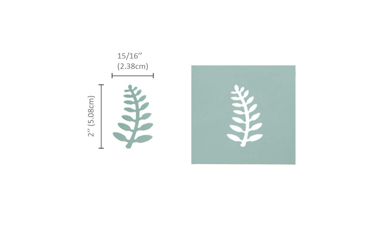 Bira 2 inch Rock Fern Punch, Lever Action Craft Punch for Paper Crafting Scrapbooking Cards Arts