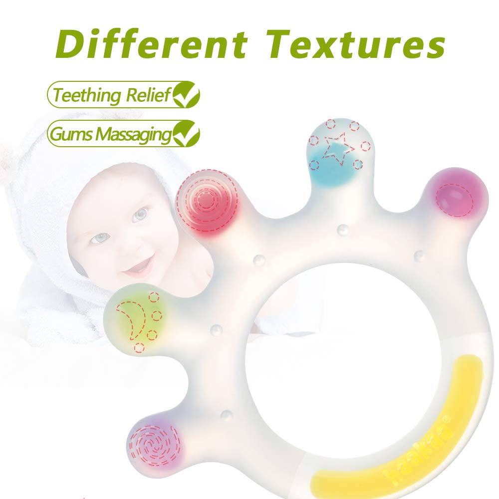 Haakaa Baby Fruit Food Feeder & Large-Palm Baby Teether Combo